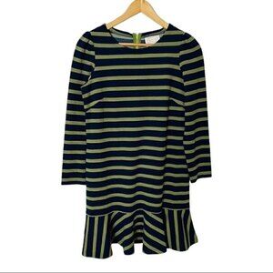 Sail To Sable Striped Flounce Dress Mini Size 8